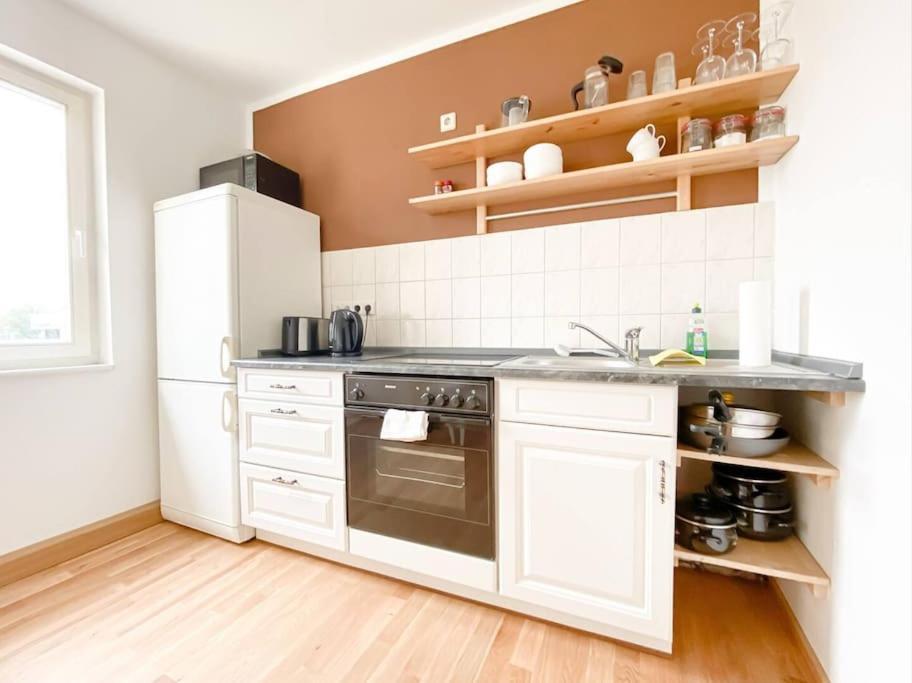 Schoene Ferienwohnung Mit Blick Ueber Stadtwald لبسيا المظهر الخارجي الصورة